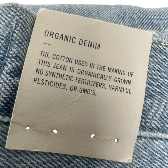 New Agolde 90s Mid Rise Loose Fit Straight Leg Jeans Size 24 In Semi Tropic Wash - Picture 11 of 16